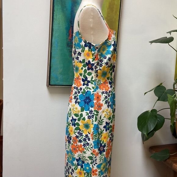 Tommy Hilfiger Retro Print Flower Cotton Dress Size 8 - Picture 13 of 14